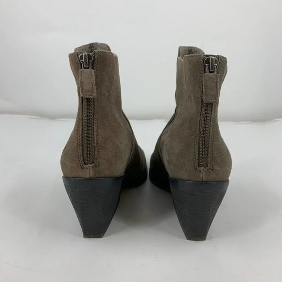 Eileen Fisher Women's Peer Suede Leather Ankle Stacked Heel‎ Booties Size 8.5 - Picture 11 of 14